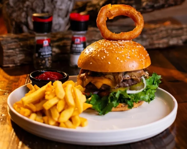 Hamburguesa de Doble Carne o Carne-Pollo